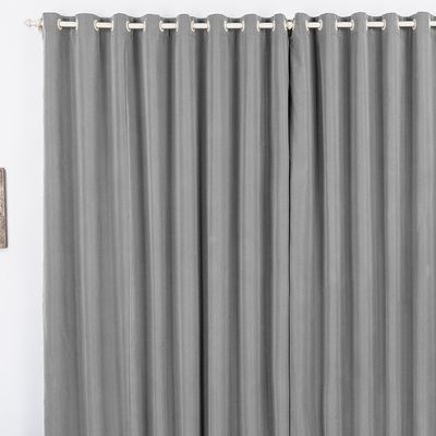 Cortina Duda 4,00m x 2,80m Metros Cinza Tecido Oxford Para Sala ou Quarto