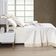 Kit Cobre Leito Colcha Nuance Queen 06 Peças Percal 200 Fios 100% Algodão Bordado - Off White