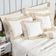 Kit Cobre Leito Colcha Nuance Queen 06 Peças Percal 200 Fios 100% Algodão Bordado - Off White