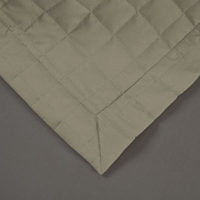 Kit Cobre Leito Colcha Unique Casal King 3 Peças Matelado Percal 300 Fios - Cáqui