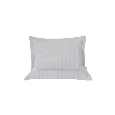 Kit Cobre Leito Colcha Unique Casal King 3 Peças Matelado Percal 300 Fios - Branco