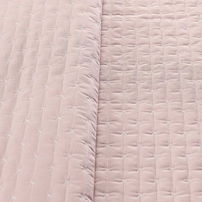 Kit Cobre Leito Colcha Quality King 3 Peças Percale 200 Fios Bordado - Rosa