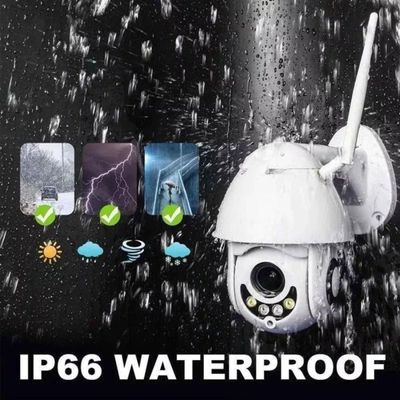 Kit 4 Câmeras ip Rotativa Dome Gira 320º Prova D'água Externa WiFi Infravermelho Visão Noturna