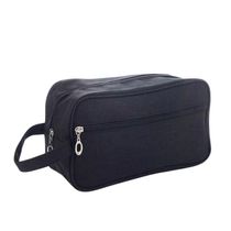 Necessaire Bolsa Para Maquiagem E Cosméticos Multifuncional Portátil Impermeável Preto