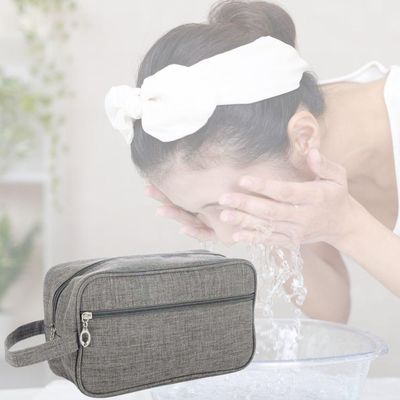 Necessaire Bolsa Para Maquiagem E Cosméticos Multifuncional Portátil Impermeável Preto