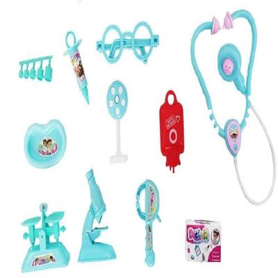 Kit Medico Doutor Enfermagem Infantil Completo 10 Peças Brinquedo Estilo Profissional