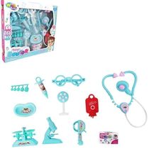 Kit Medico Doutor Enfermagem Infantil Completo 10 Peças Brinquedo Estilo Profissional