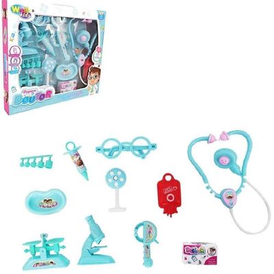 Kit Medico Doutor Enfermagem Infantil Completo 10 Peças Brinquedo Estilo Profissional