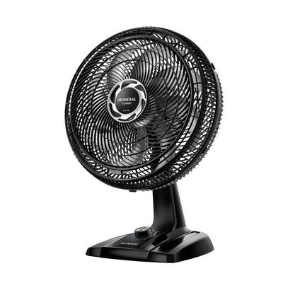 Ventilador De Mesa Mondial 40cm 8 Pás Turbo NVT-40-8P-B Preto Prata 220V