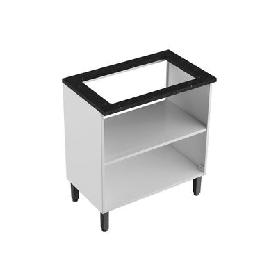 Balcão De Aço Para Cooktop 2portas Branco Evidence Bertolini Branco