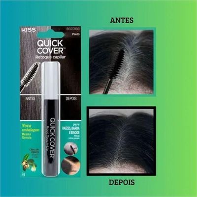 Kiss Ny Retoque Capilar Máscara Preto Brush-in