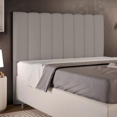 Cabeceira Cama Box Casal 140 cm Dália W01 Linho Bege - Lyam Decor