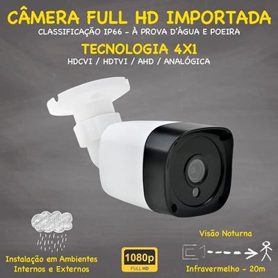 Kit Cftv 8 Câmeras Full Hd 1080p 2mp Dvr Intelbras 3008 Hd 1tb