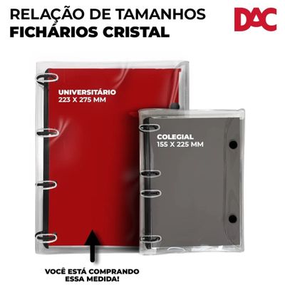 CADERNO ARGOLADO UNIVERSITÁRIO STITCH PVC CRISTAL 5318 - DAC