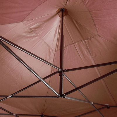 Tenda Gazebo Dobrável Pagoda 3m x 3m Oxford Marrom Bel 3m x 3m