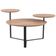 Mesa de Centro Para Sala de Estar 3 em 1 Pés Metálicos Dari A03 Hanover Preto - Lyam Decor
