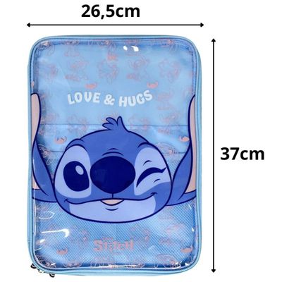 PASTA CRIATIVA UNIVERSITÁRIA COM BOLSO STITCH - 4794 - DAC
