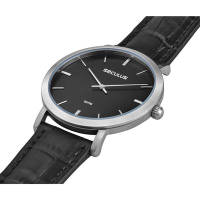 Relógio Seculus Masculino Ref: 44255g0svnc1 Clássico Prateado
