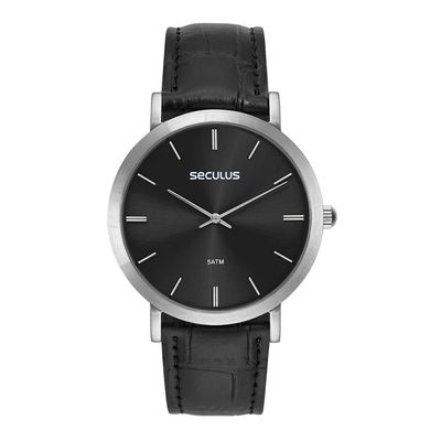 Relógio Seculus Masculino Ref: 44255g0svnc1 Clássico Prateado