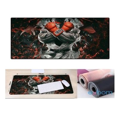 Mouse Pad Gamer Extra Grande Guerreiro Lutador Base Antiderrapante