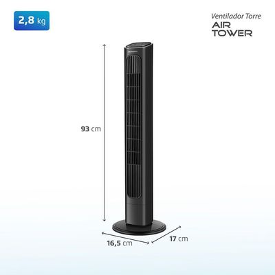 Ventilador De Torre Air Tower Mondial Preto 45W VTR-01-B 110V