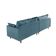 Sofá 2 Lugares Vittro Linho Azul 170 cm