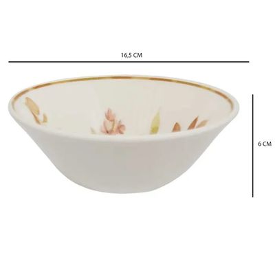 Tigela Conic de Cerâmica Estampa Donna Chá das 5 500ml 12un - Biona 140530
