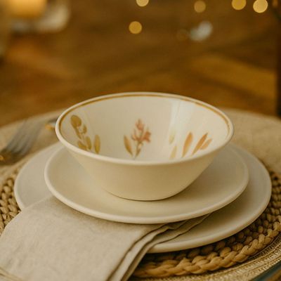 Tigela Conic de Cerâmica Estampa Donna Chá das 5 500ml 6un - Biona 140530