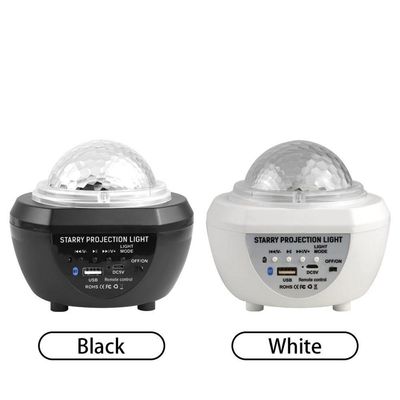 Luminaria Pojeção De Estrelas Universo Caixa De Som Bluetooth Preto
