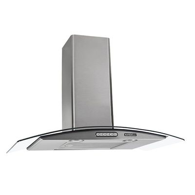 Coifa De Parede 75cm Vidro Curvo Duto Slim Nardelli Inox 220V