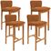 Kit 04 Banquetas Alta Para Cozinha Sala de Jantar Bar Dara L02 Bouclê Terracota - Lyam Decor
