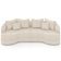 Sofá 3 Lugares Orgânico Sala De Estar Living 230cm Ekos K01 Bouclê Cru - Lyam Decor