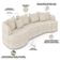 Sofá 3 Lugares Orgânico Sala De Estar Living 230cm Ekos K01 Bouclê Cru - Lyam Decor