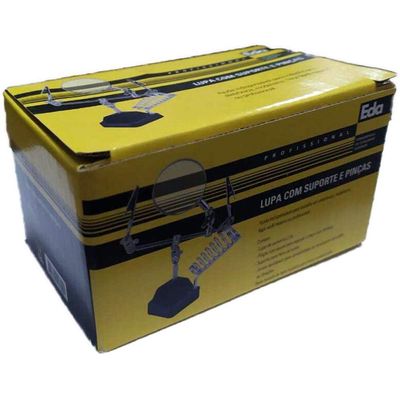 Lupa Profissional com Suporte e Pinças