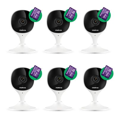 Kit 6 Câmeras Imx Wi-fi C/ Cartão De Memória 32gb Intelbras