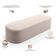 Kit 02 Puffs Decorativos Orgânico para Living Quarto 195cm Doha W01 Suede Bege - Lyam Decor