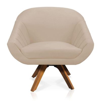 Kit 01 Namoradeira 02 Lugares E 02 Poltronas Giovana Suede Bege
