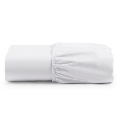 Lençol Unique Avulso de Baixo Queen com Elástico Micro Percal 400 Fios - Branco