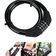 Cadeado Para Bicicleta Bike Moto com Senha Combinação de Dígitos 8mm Aço Reforçado 65cm de Comprimento Único / Preto