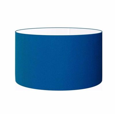 Cúpula Abajur Cilíndrica Cp-7024 ø50x25cm Azul Marinho