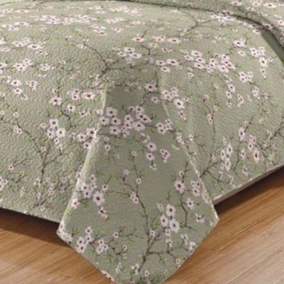 Kit Cobre Leito Colcha Daily King 3 Peças Dupla Face Estampado - Floral 52 - 100% Poliéster