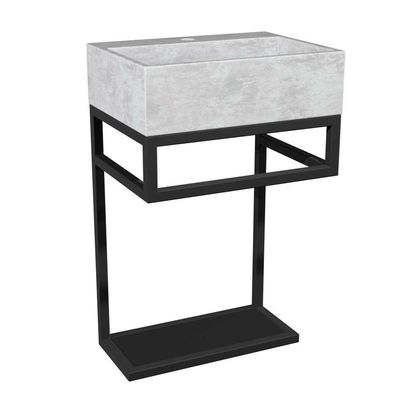 Gabinete Banheiro Ferro Los Angeles 40x30cm Concreto
