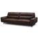 Sofá 3 Lugares Para Sala Living Industrial 256cm Cádis L06 Couro Marrom Escuro - Lyam Decor