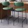 Kit 04 Banquetas Alta Bar Cozinha Sala De Jantar Preto Melina L02 Couríssimo Verde - Lyam Decor