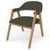 Kit 06 Cadeiras de Jantar e Estar Living Estofada Nadja L02 Linho Verde Musgo - Lyam Decor