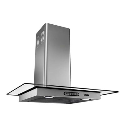 Coifa Vidro Reto Parede Inox 70cm-5 Bocas Terim 110V