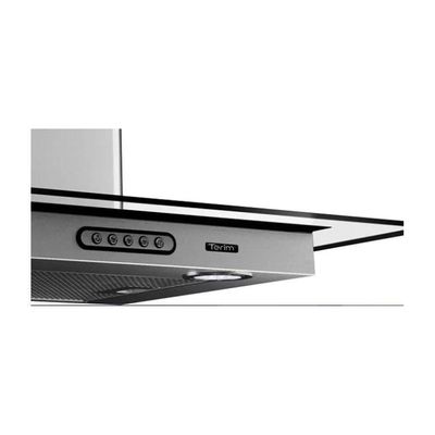 Coifa Vidro Reto Parede Inox 70cm-5 Bocas Terim 110V
