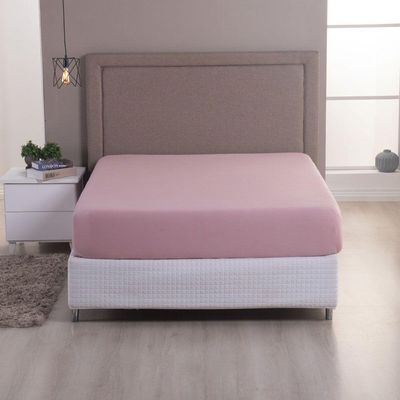 Lençol De Baixo Minimal Solteiro Avulso Com Elástico 01 Peça Malha 100% Algodão - Rose
