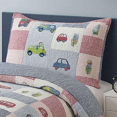 Kit Cobre Leito Colcha Bouti Solteiro Infantil 2 Peças - Carros - 100% Poliéster