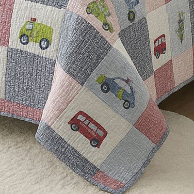 Kit Cobre Leito Colcha Bouti Solteiro Infantil 2 Peças - Carros - 100% Poliéster